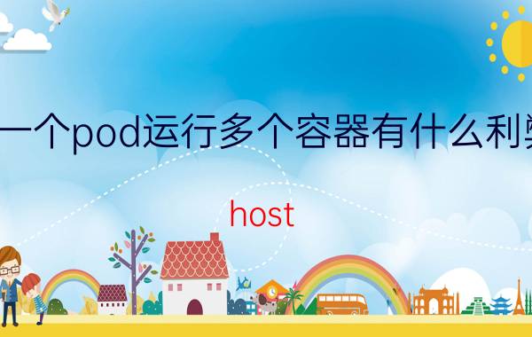 一个pod运行多个容器有什么利弊 host port是什么？